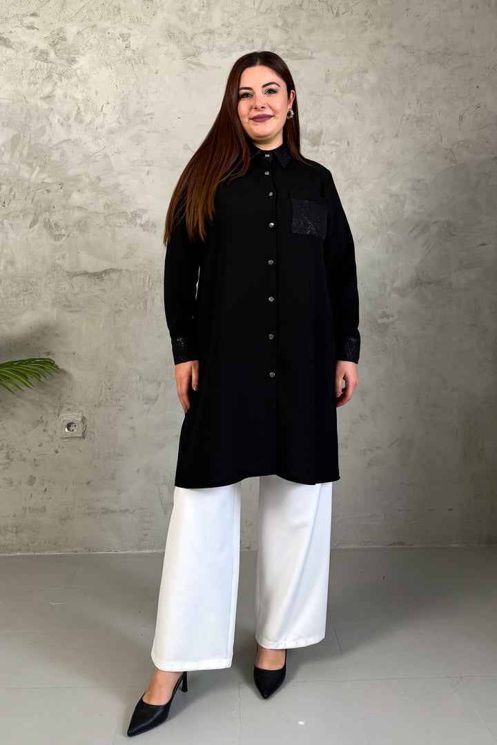MPL Women's Collar Shiny Shirt 7550 - Catemaco