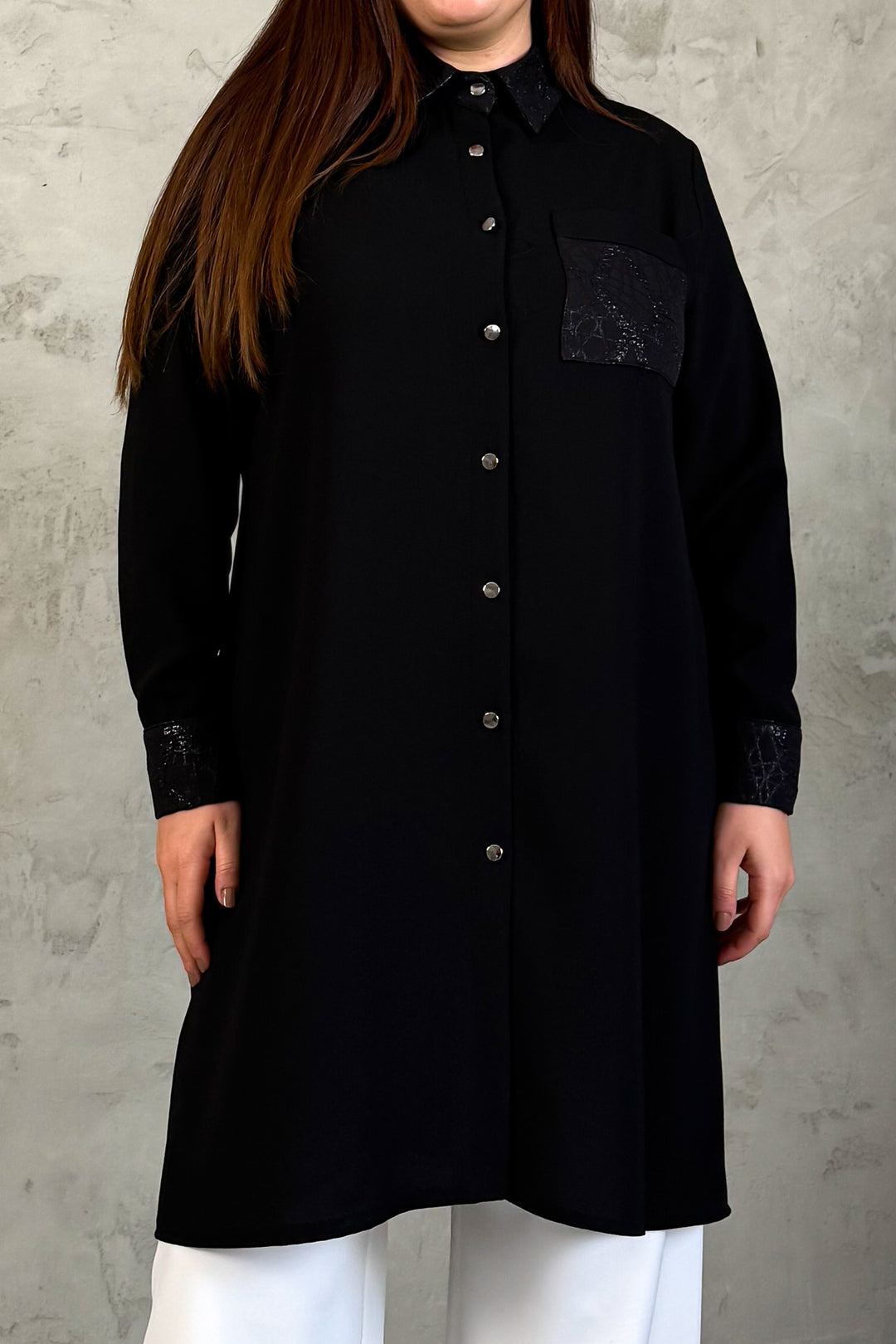 MPL Women's Collar Shiny Shirt 7550 - Catemaco
