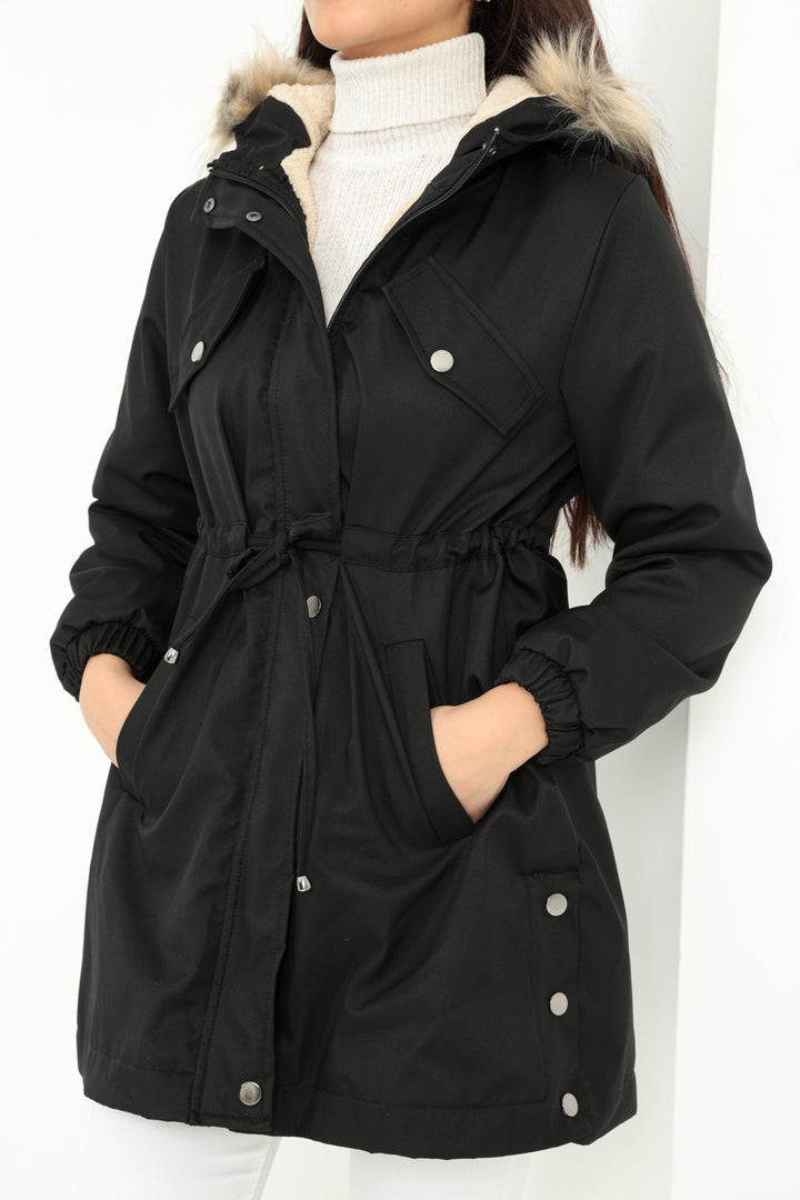 MPL Woman's Hooded Coat with Belt 60293 - Lowestoft