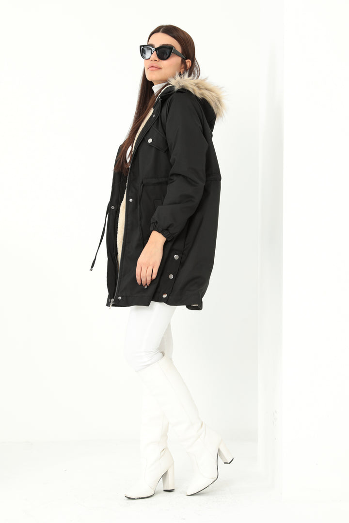 MPL Woman's Hooded Coat with Belt 60293 - Lowestoft