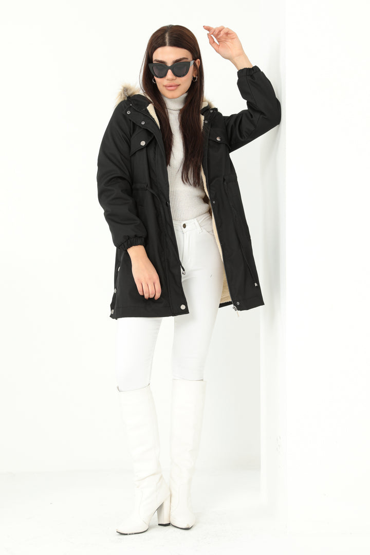 MPL Woman's Hooded Coat with Belt 60293 - Lowestoft