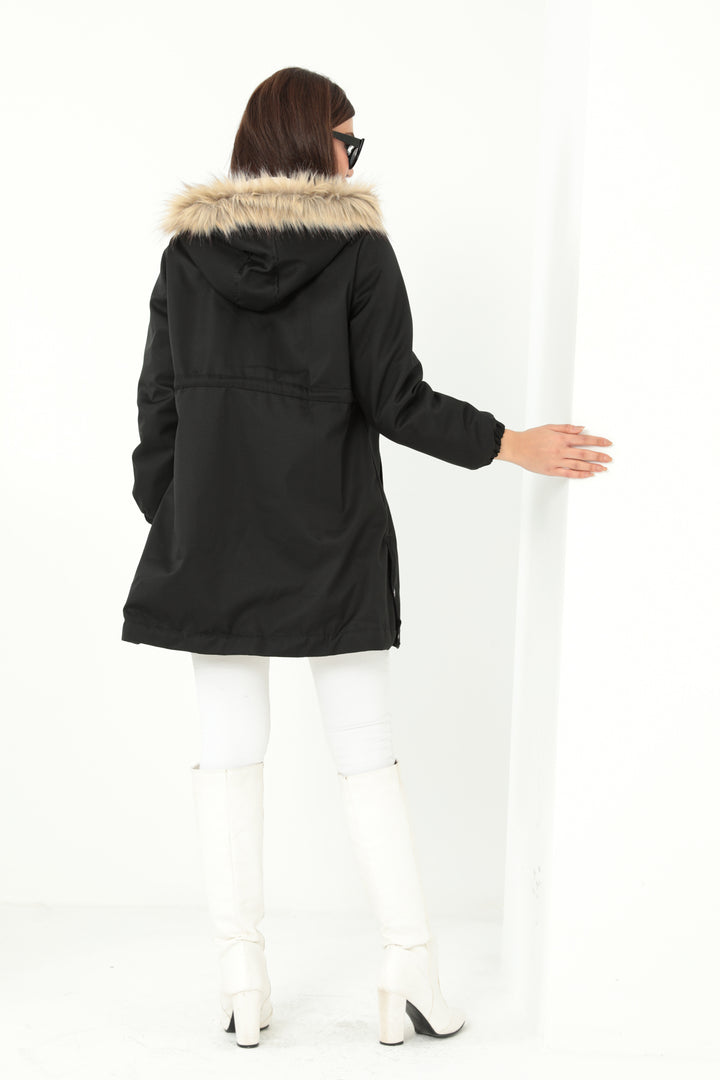MPL Woman's Hooded Coat with Belt 60293 - Lowestoft
