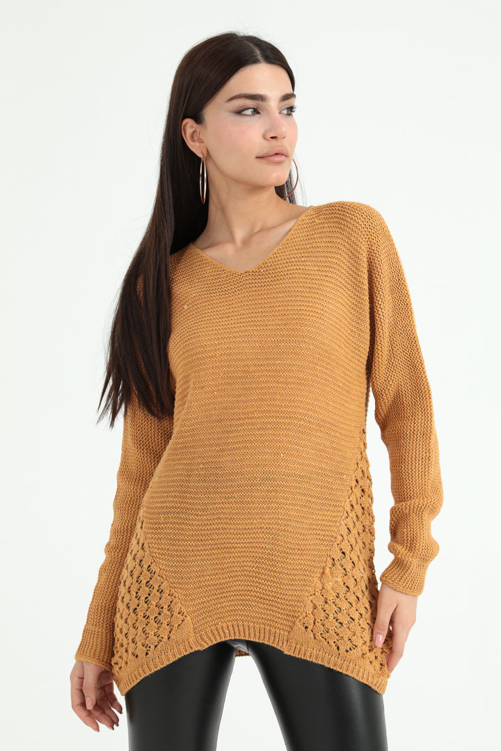 MPL Woman Side Lace Batwing Sweater - Prattville