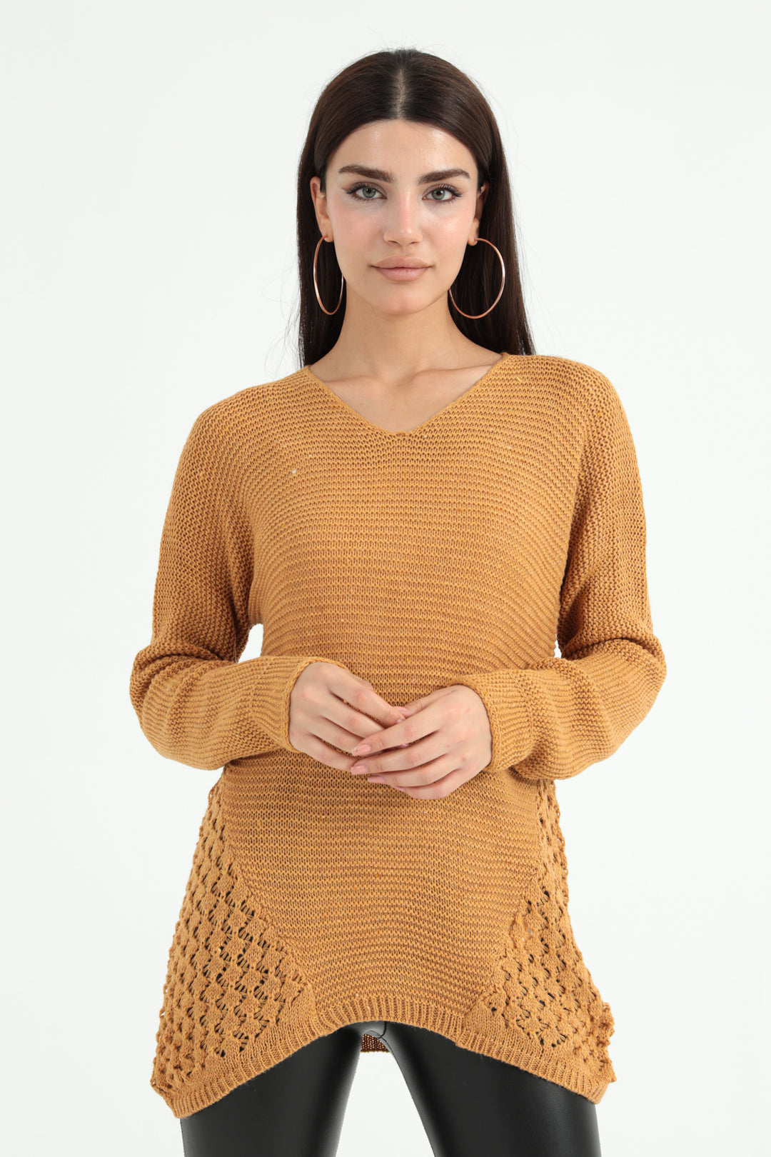 MPL Woman Side Lace Batwing Sweater - Prattville