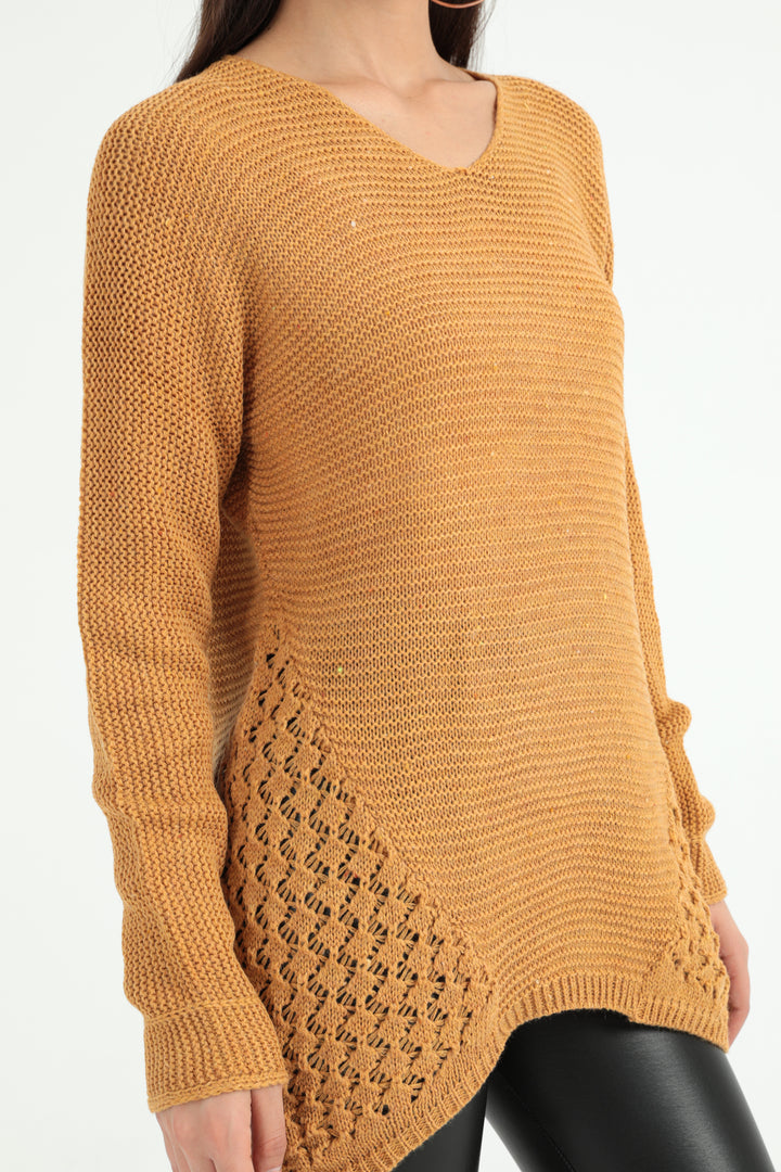 MPL Woman Side Lace Batwing Sweater - Prattville