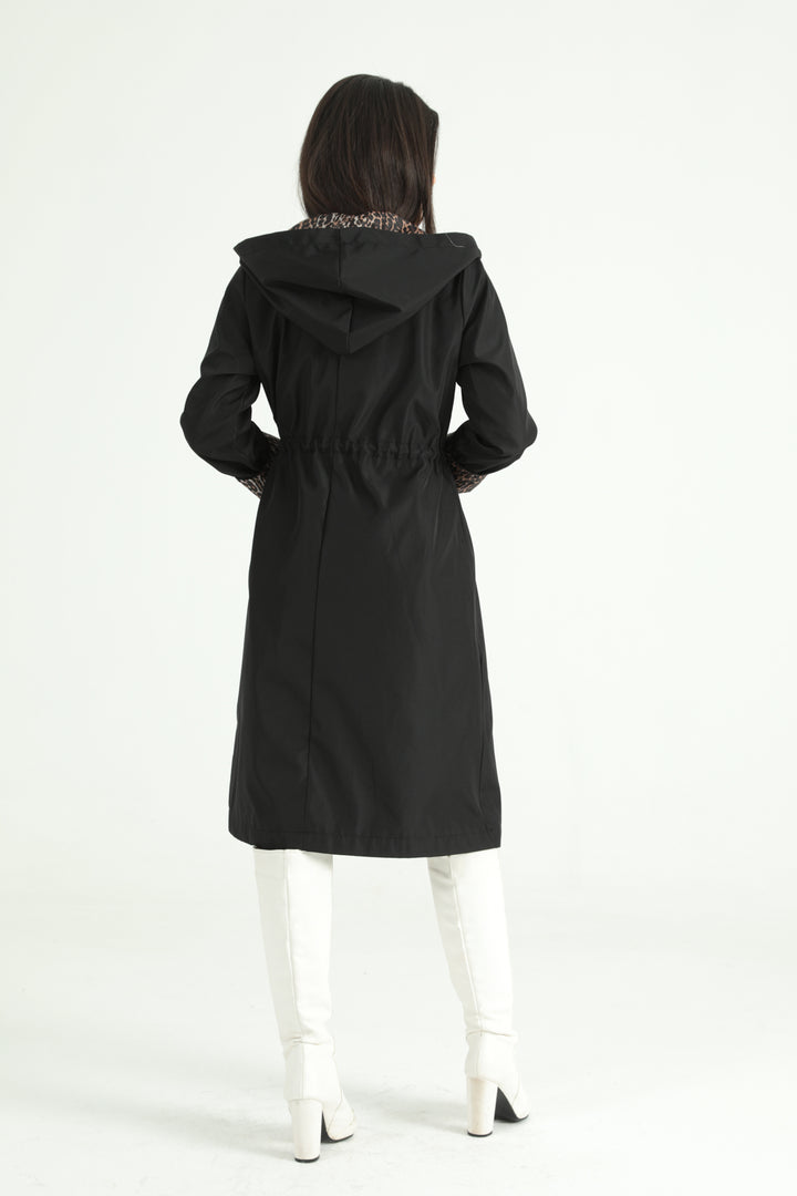 MPL Woman Leopard Lined Trench Coat 9091 - Gravesend