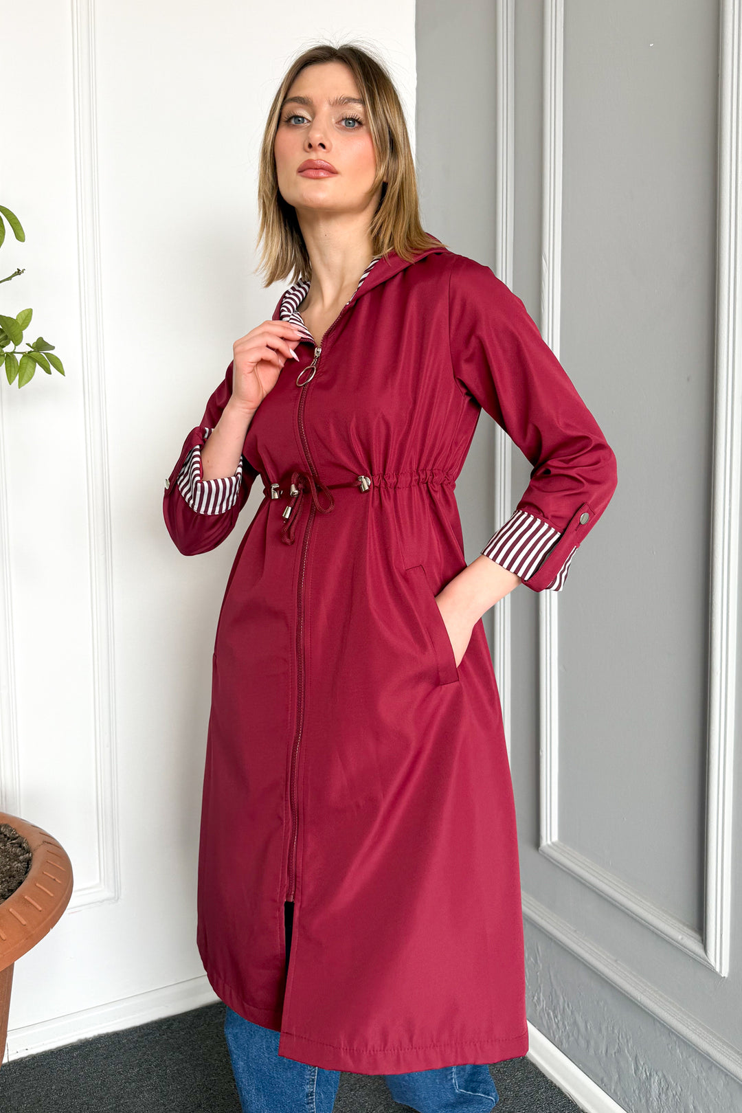 MPL Woman Long Trench Coat 9091 - Lakewood