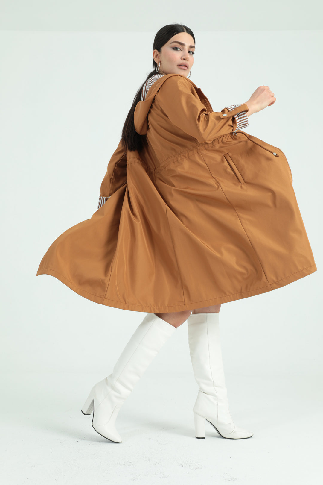 MPL Woman Long Trench Coat 9091 - San Clemente