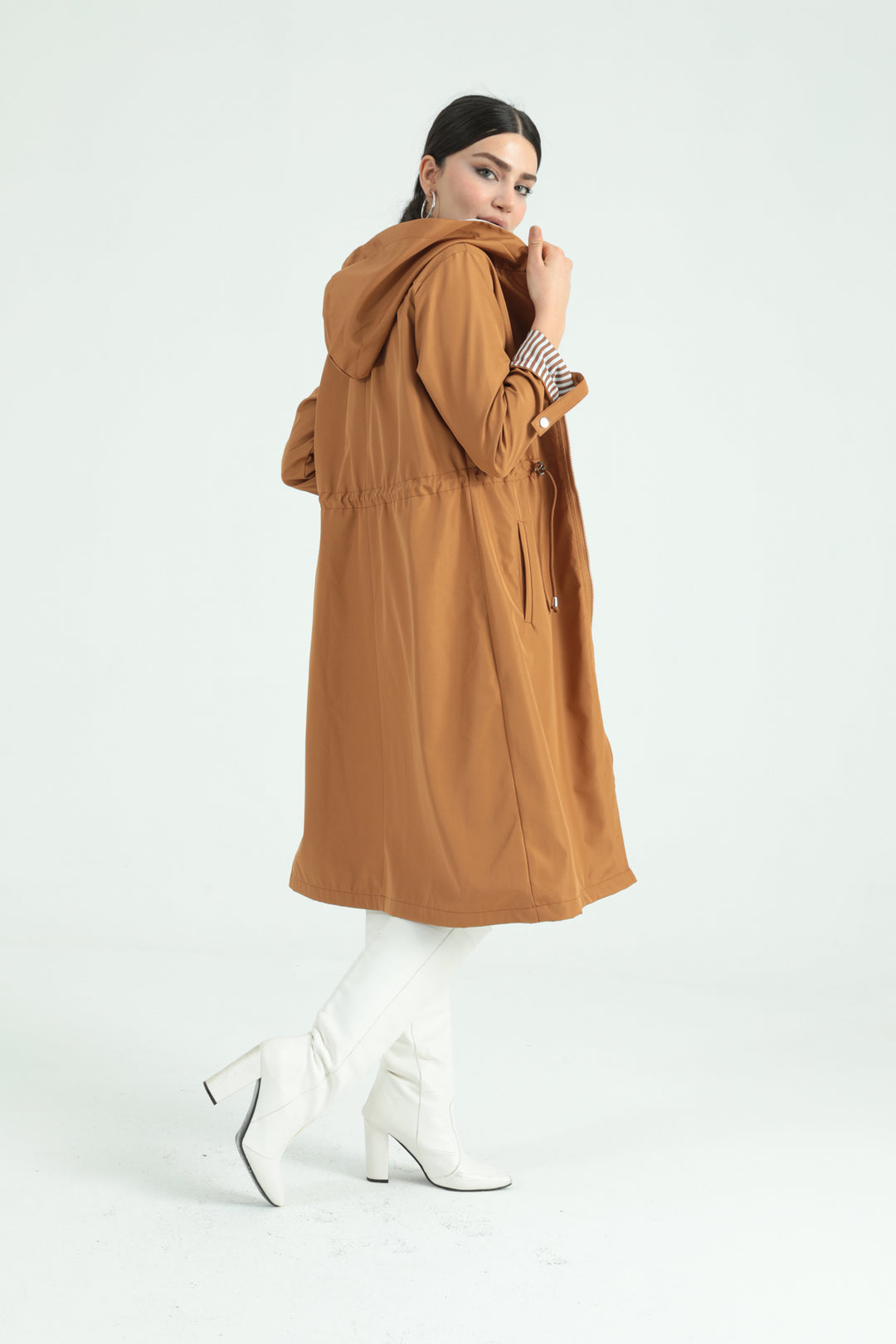 MPL Woman Long Trench Coat 9091 - San Clemente
