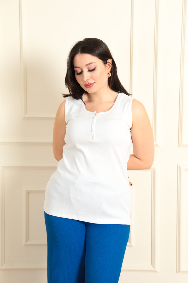 MPL Women's Buttoned Tank Top 2210 - Bologna