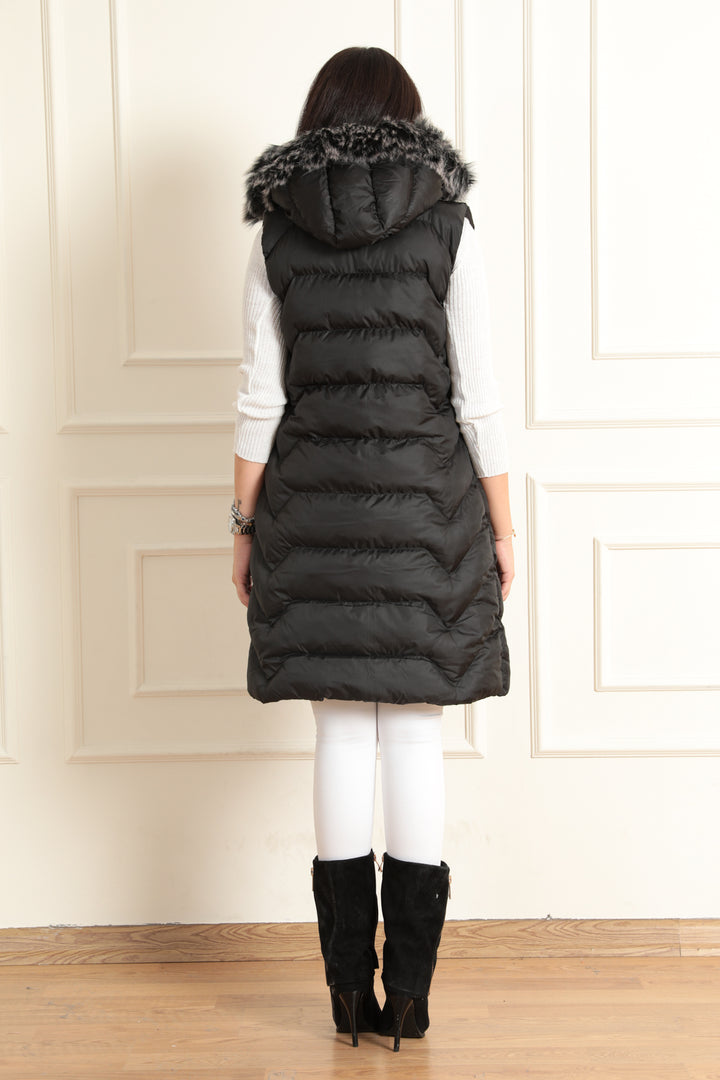 MPL Women's Hooded Puffer Vest 5166 - Paramount