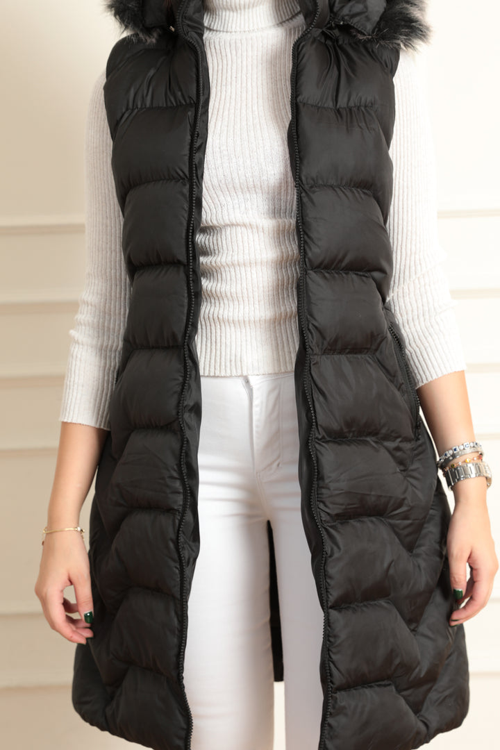 MPL Women's Hooded Puffer Vest 5166 - Paramount