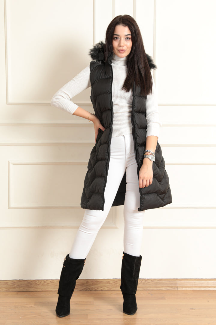 MPL Women's Hooded Puffer Vest 5166 - Paramount