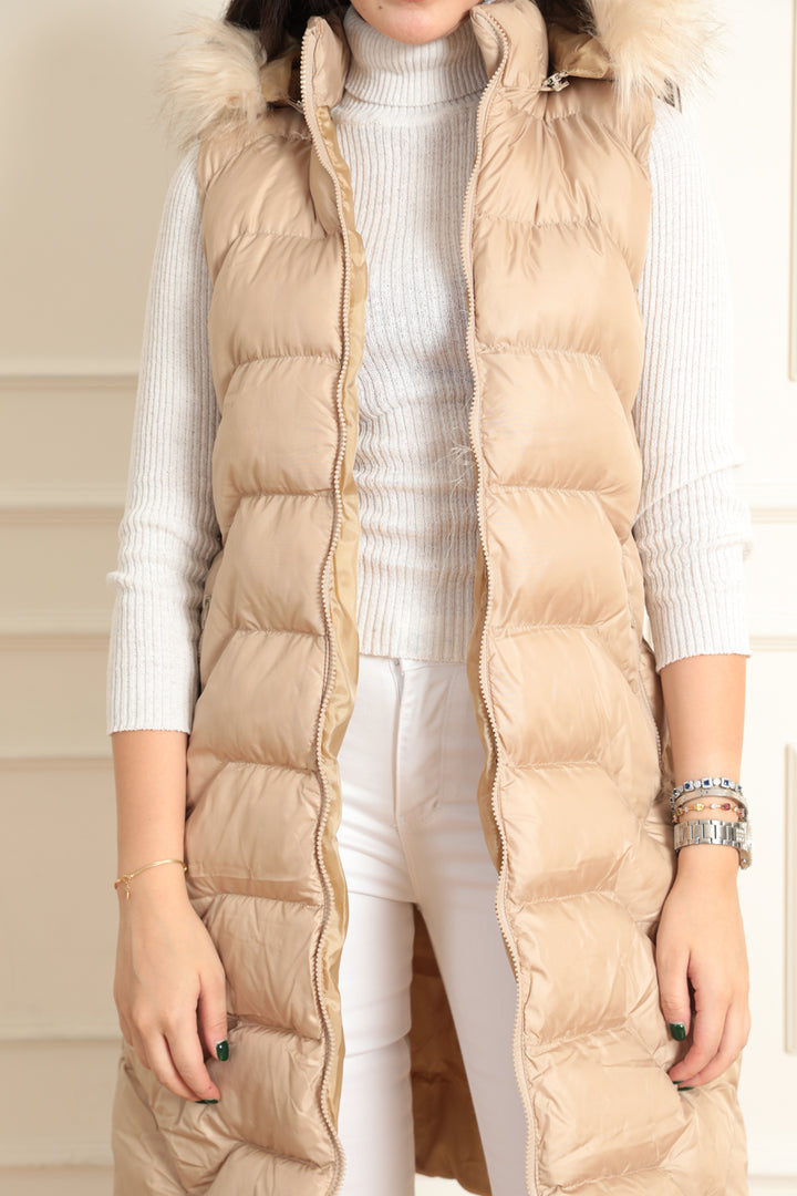 MPL Women's Hooded Puffer Vest 5166 - Khrustalnyi