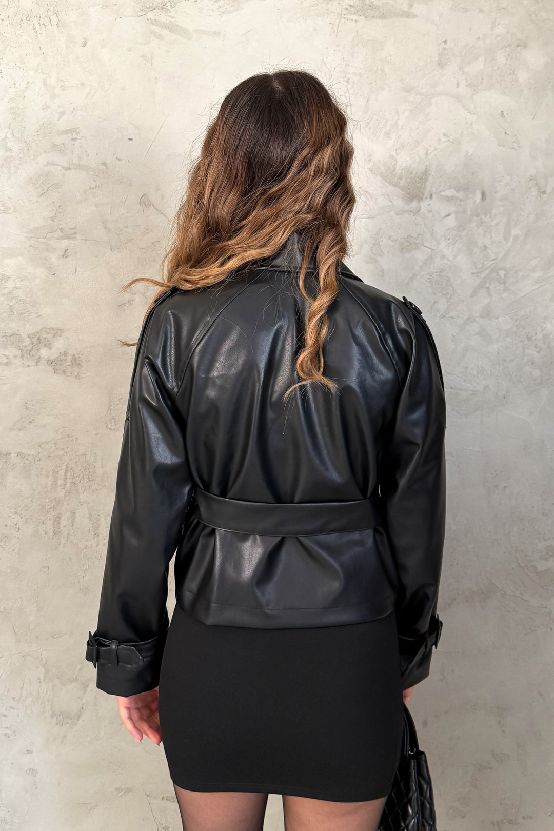 MPL Women's Wrap Belted Leather Jacket 1046 - Ferrara