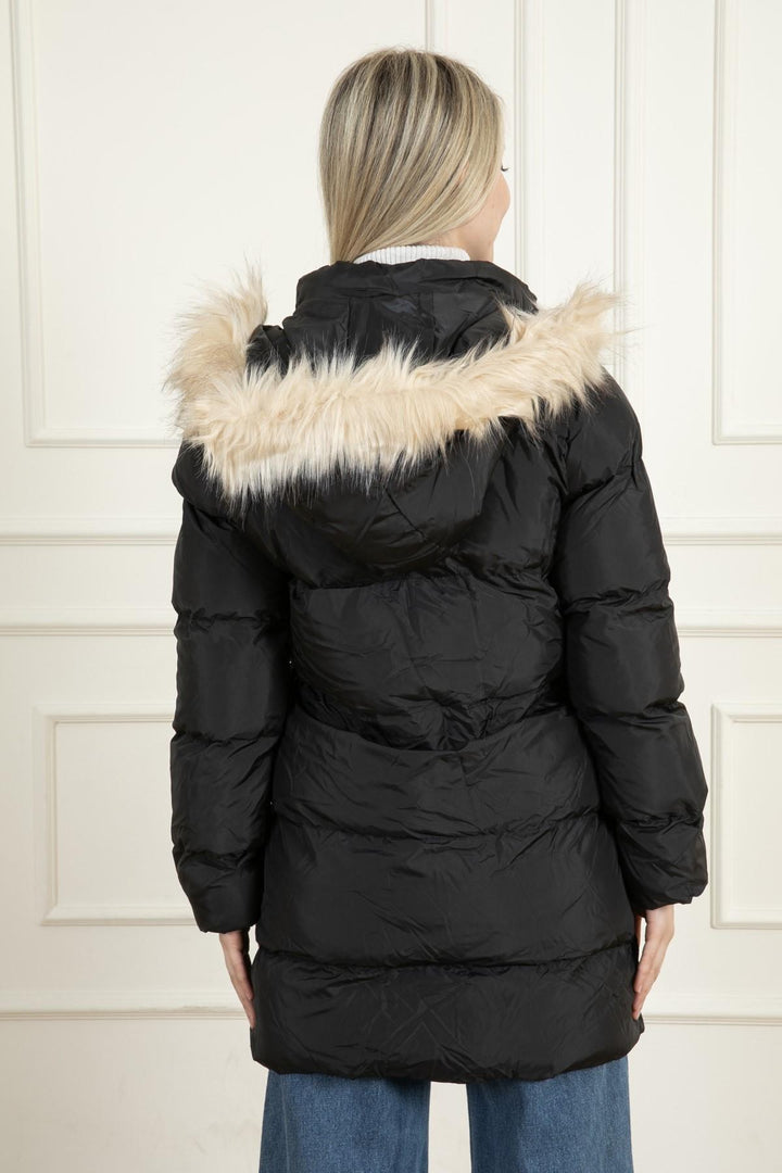 MPL Women's Regular Fit Lined Hooded Comfortable Coat 60224 - Castle Rock