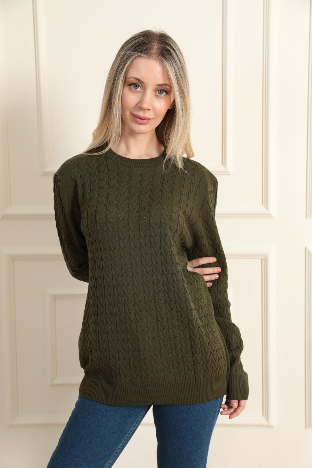 MPL Woman's Cable Knit Sweater - Brasschaat
