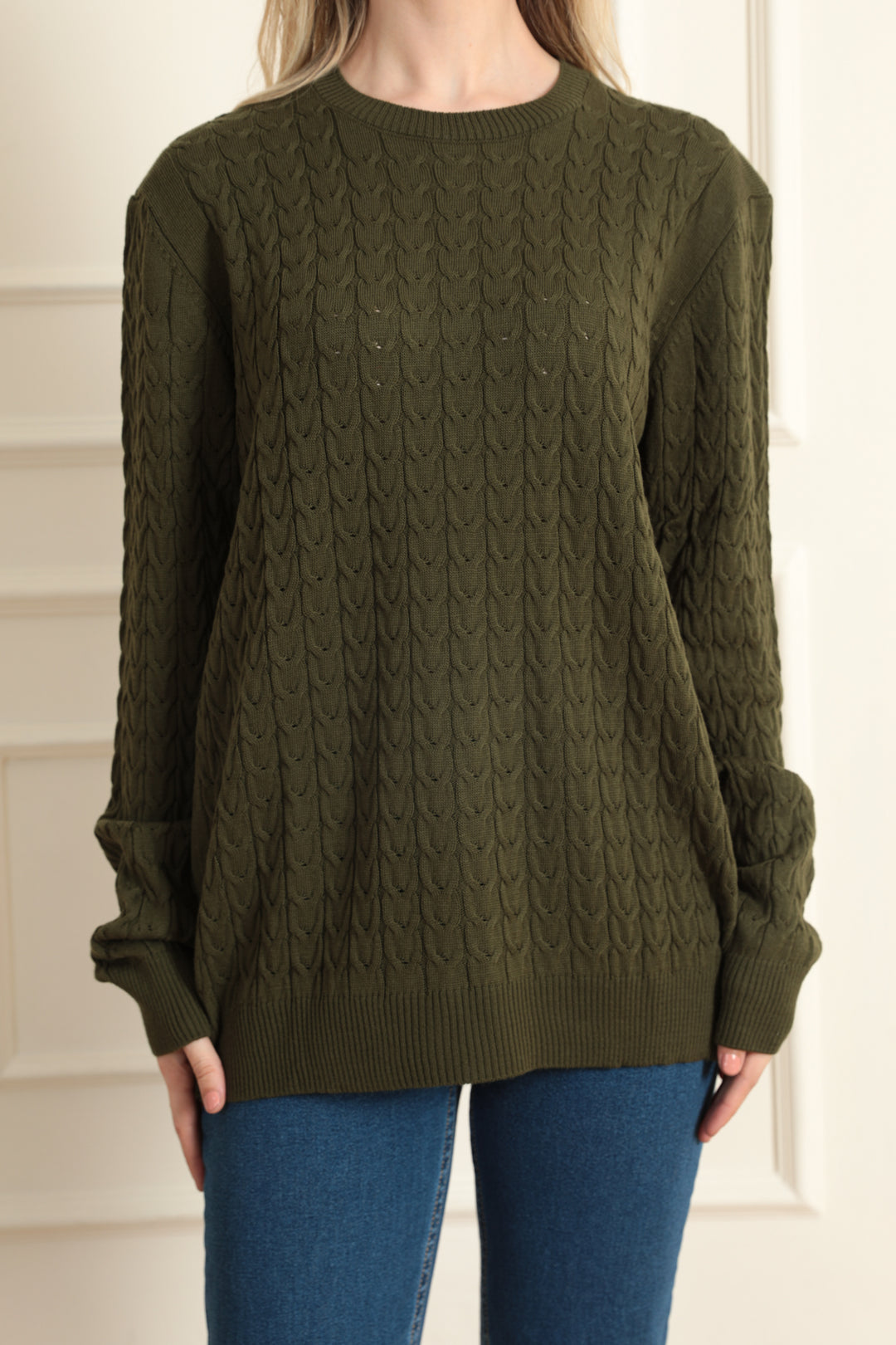 MPL Woman's Cable Knit Sweater - Brasschaat