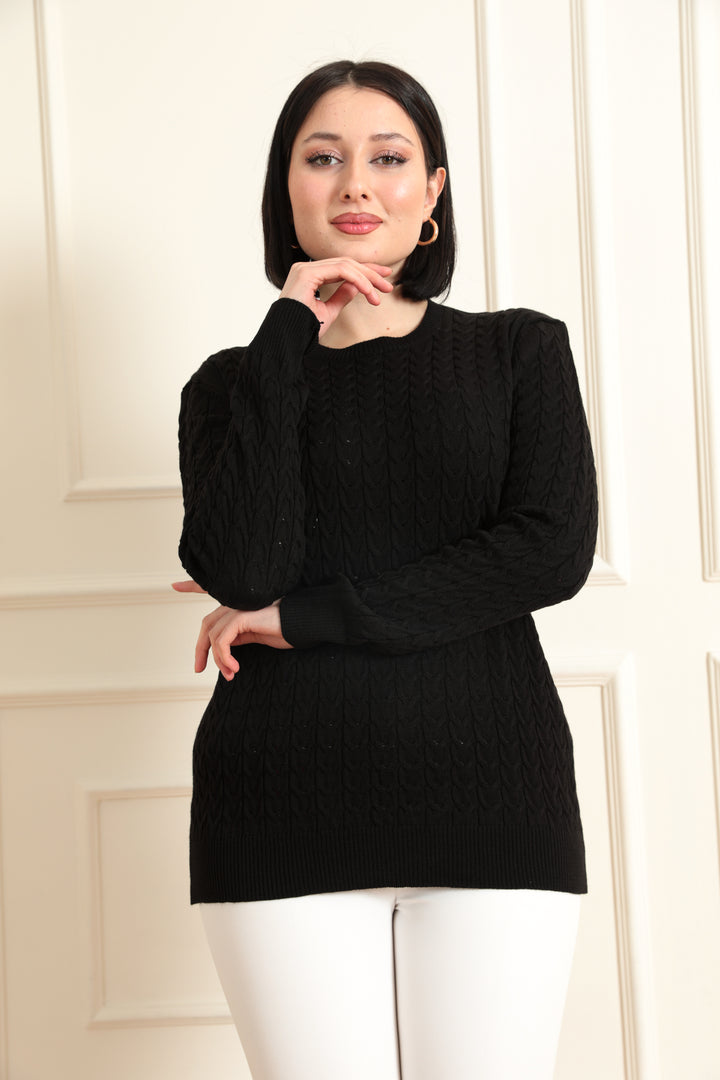MPL Woman's Cable Knit Sweater - Alexandria