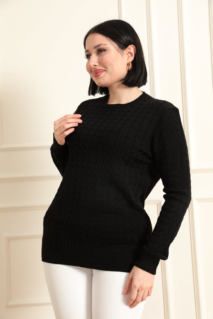 MPL Woman's Cable Knit Sweater - Alexandria