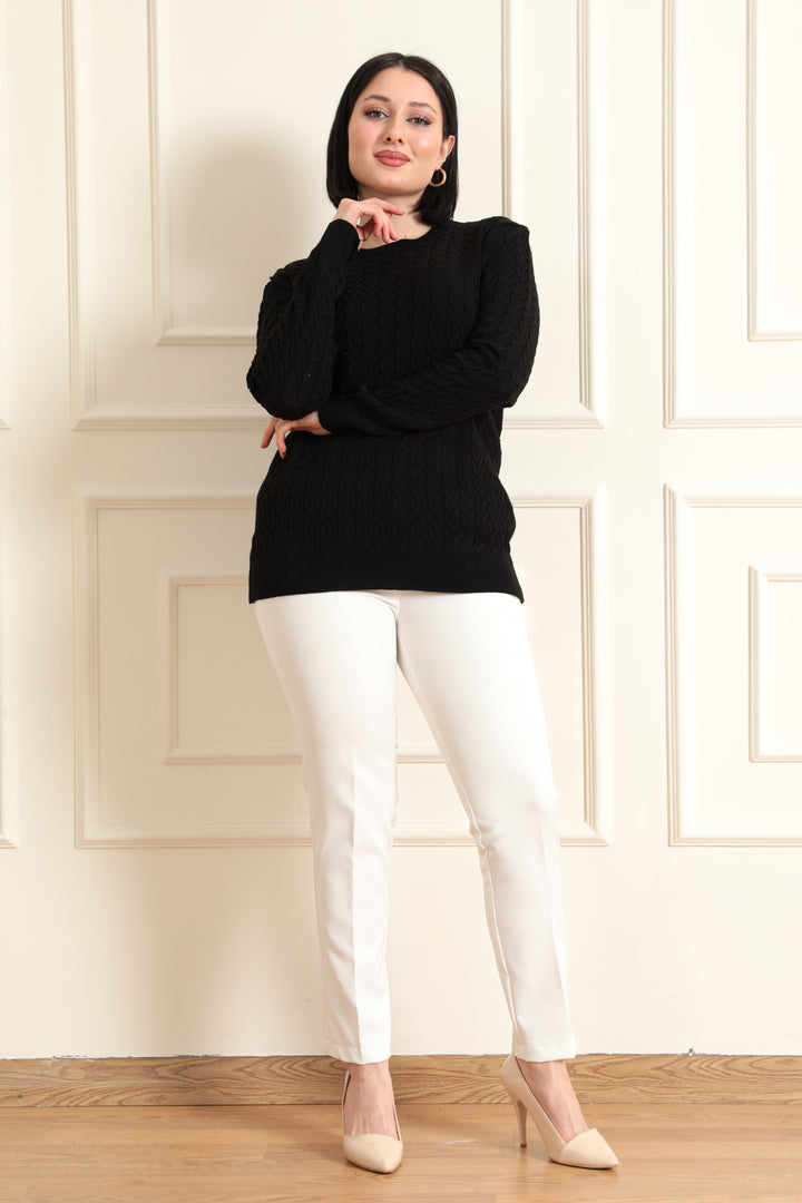 MPL Woman's Cable Knit Sweater - Alexandria