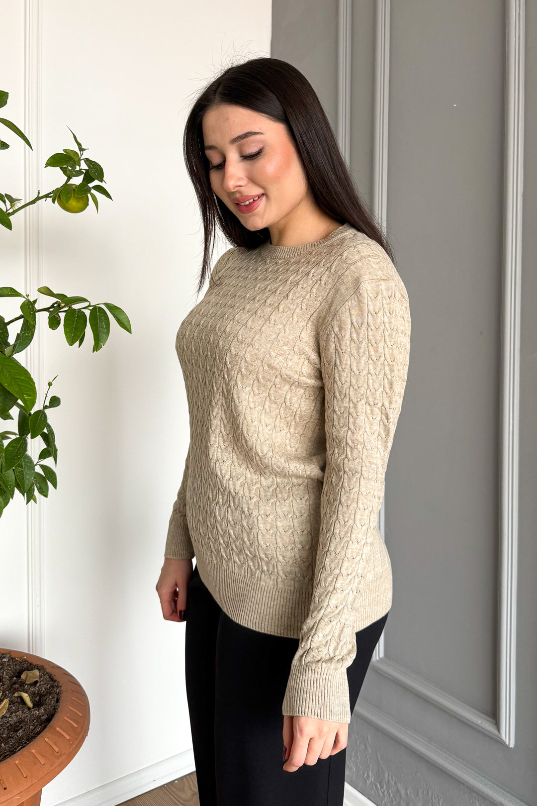 MPL Woman's Cable Knit Sweater - Boynton Beach