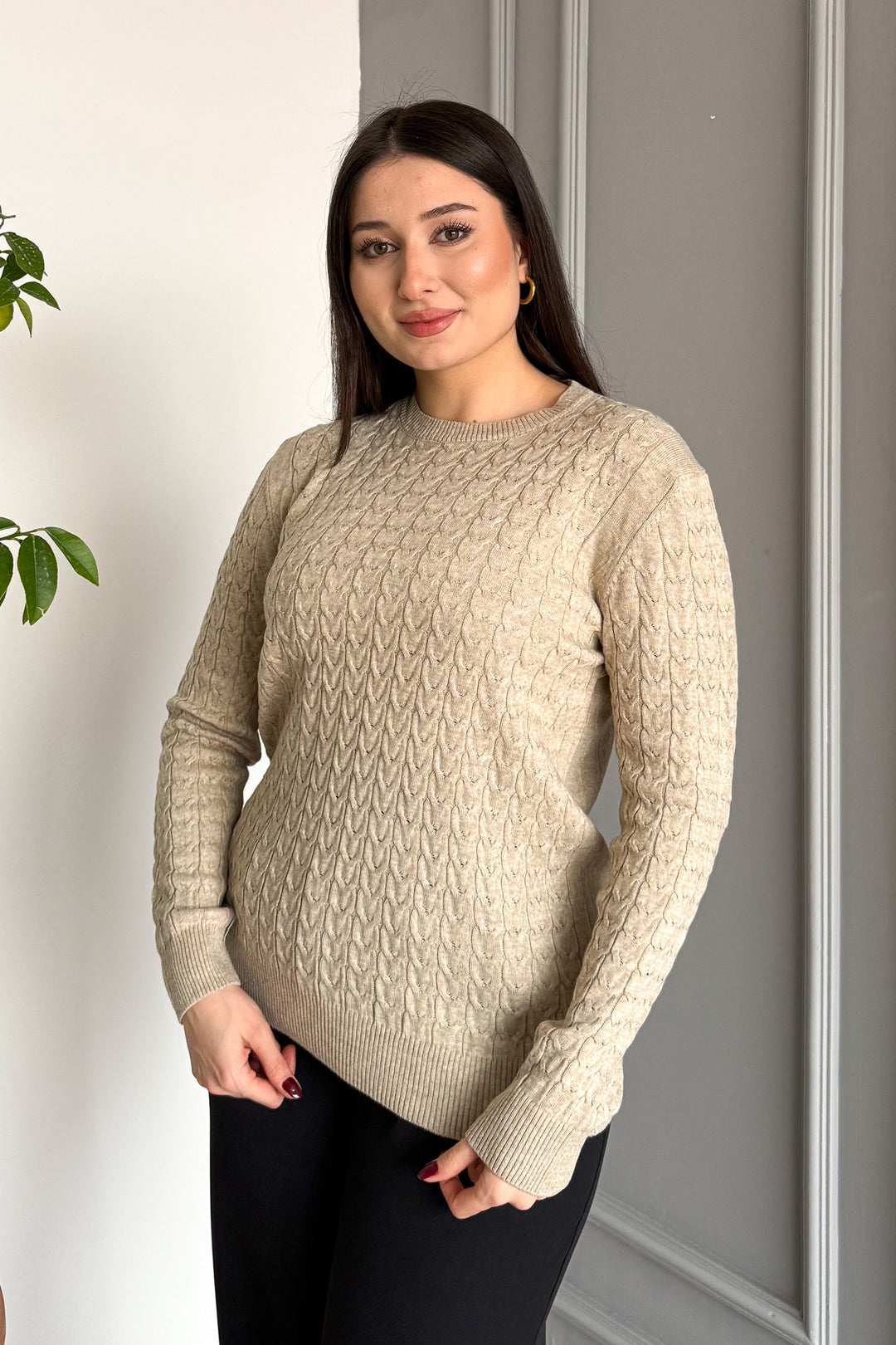 MPL Woman's Cable Knit Sweater - Boynton Beach