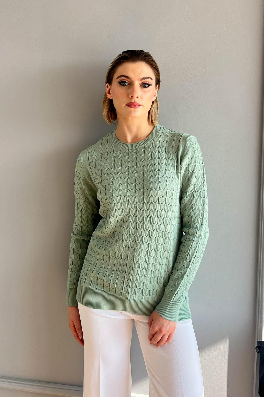 MPL Woman's Cable Knit Sweater - Rimini