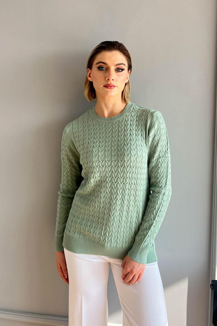 MPL Woman's Cable Knit Sweater - Rimini