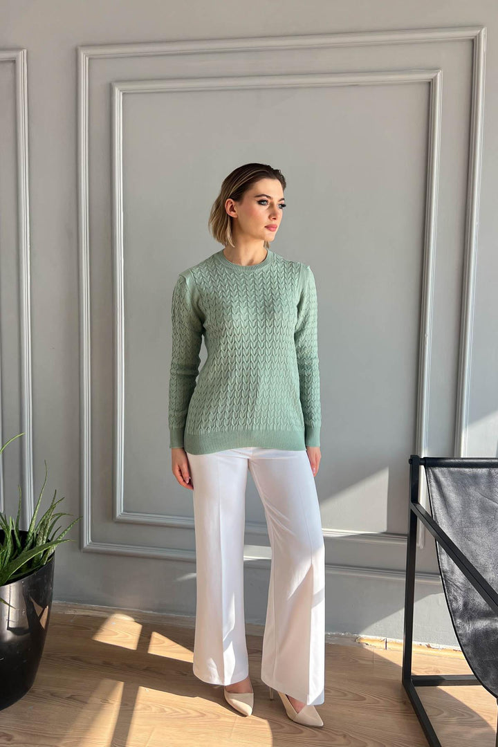 MPL Woman's Cable Knit Sweater - Rimini