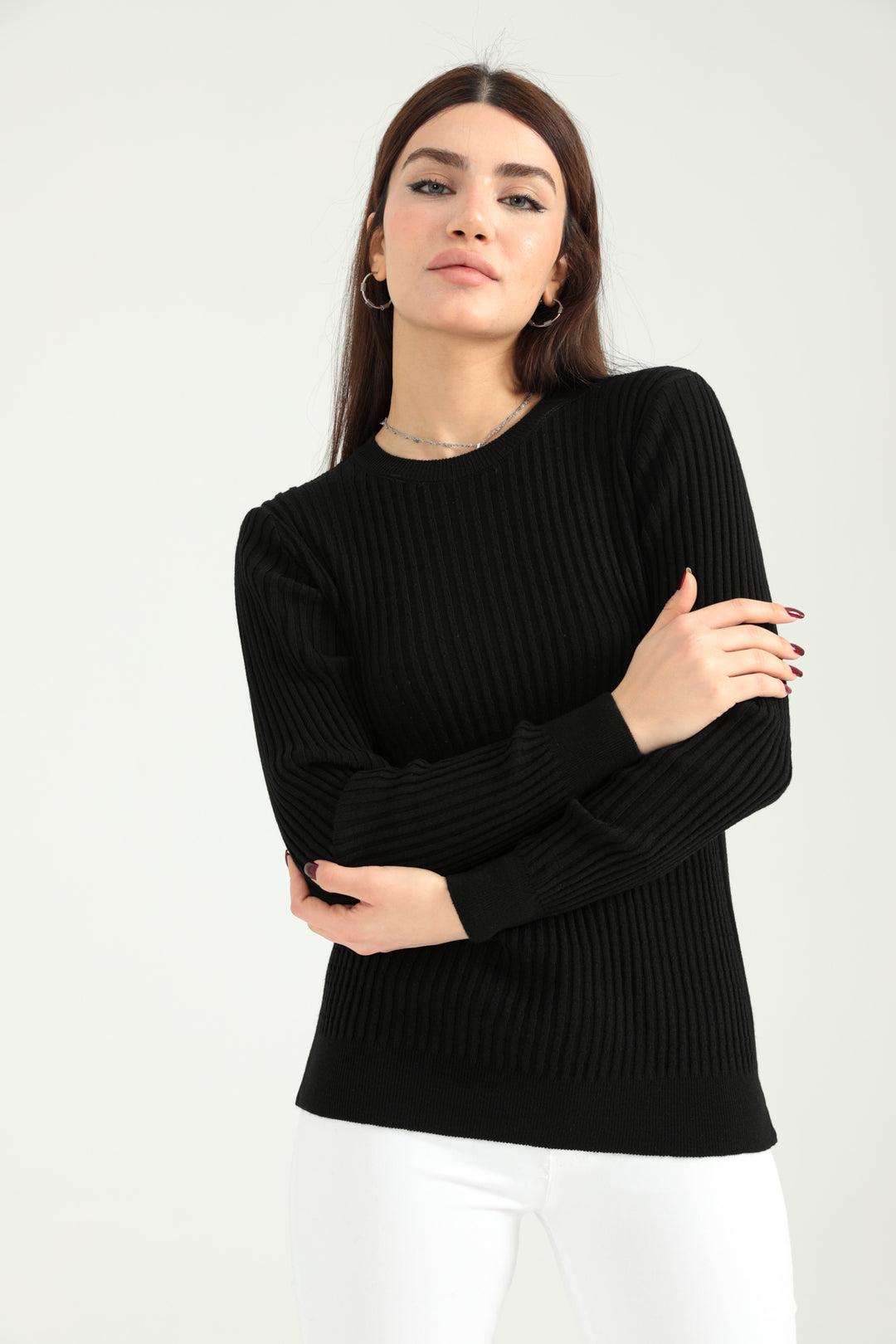 MPL Woman Hair Braided Sweater 5384 - Rezé