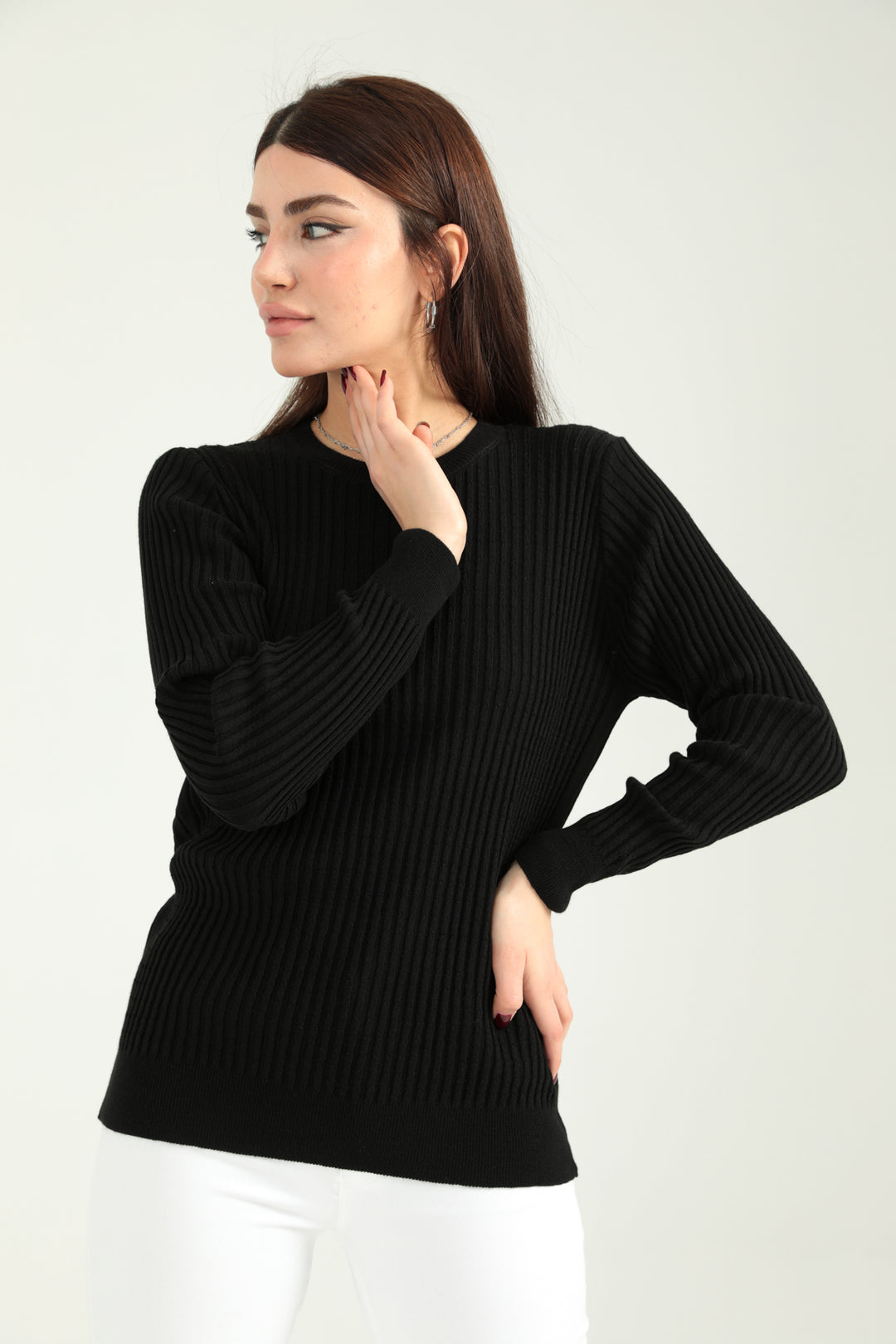 MPL Woman Hair Braided Sweater 5384 - Rezé