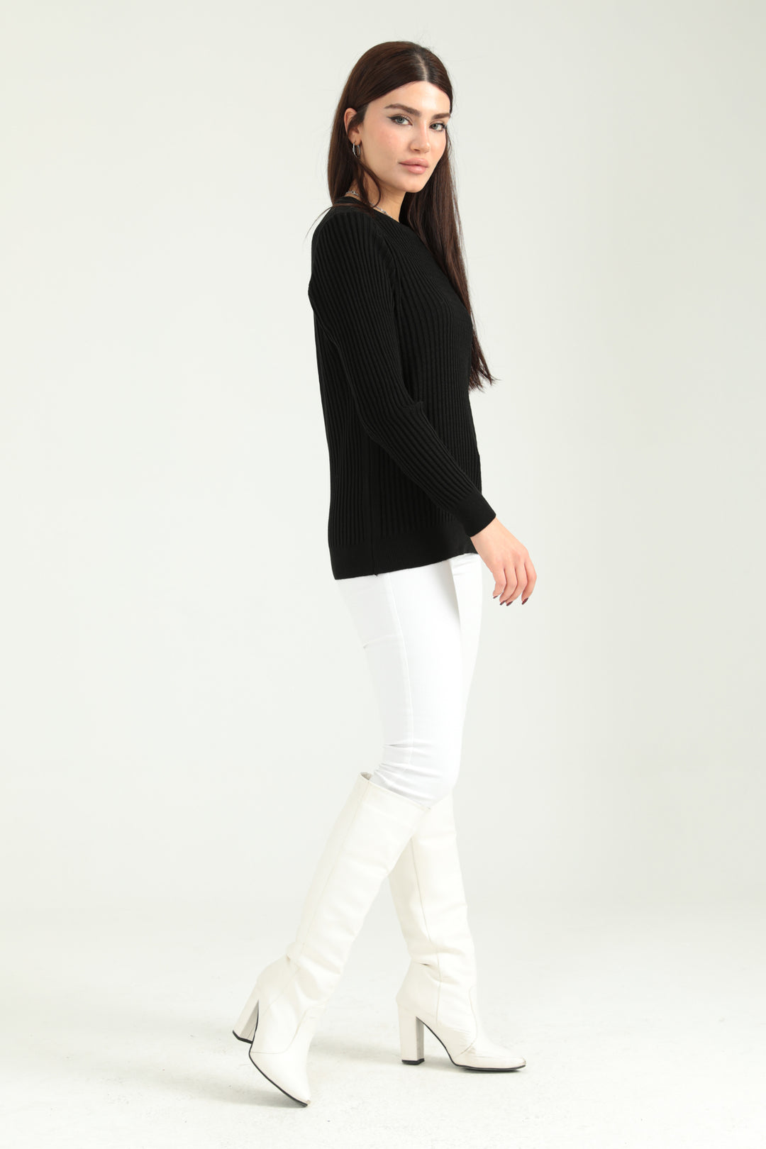MPL Woman Hair Braided Sweater 5384 - Rezé