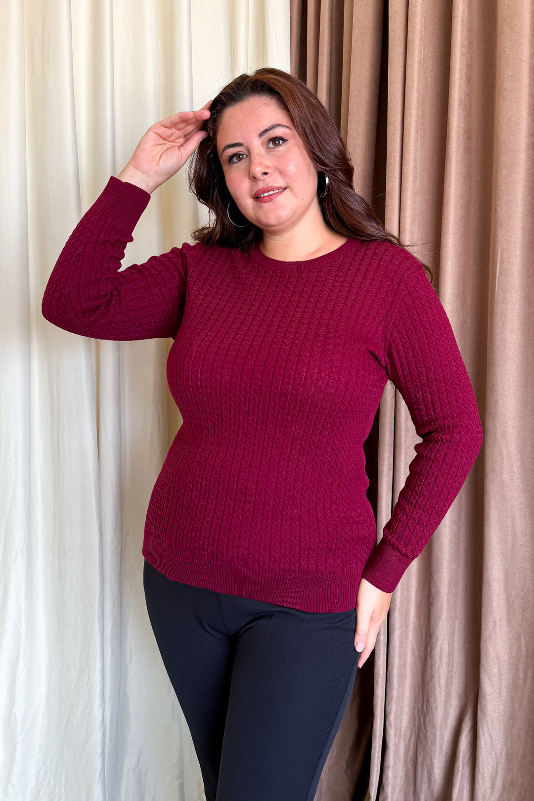 MPL Kadın Burgu Triko Kazak 5484 - Richmond