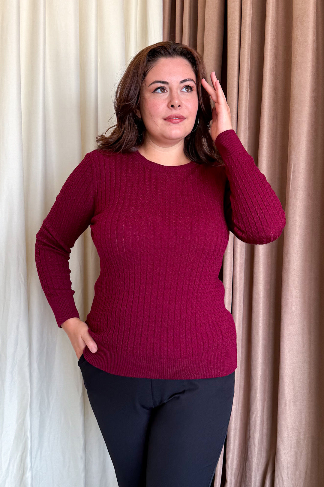MPL Kadın Burgu Triko Kazak 5484 - Richmond