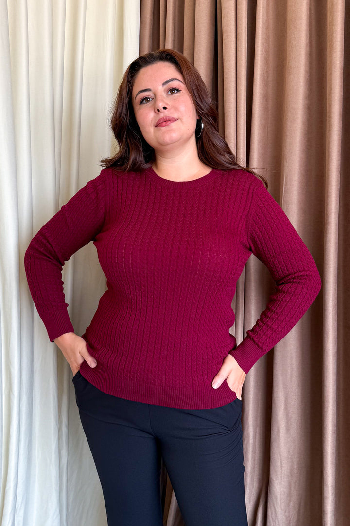 MPL Kadın Burgu Triko Kazak 5484 - Richmond