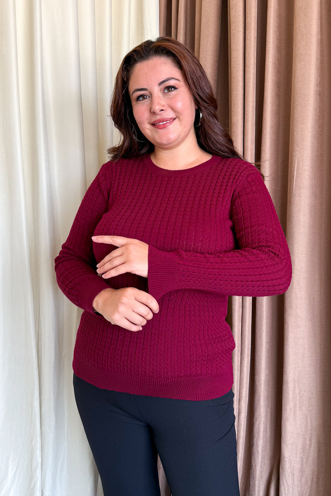 MPL Kadın Burgu Triko Kazak 5484 - Richmond