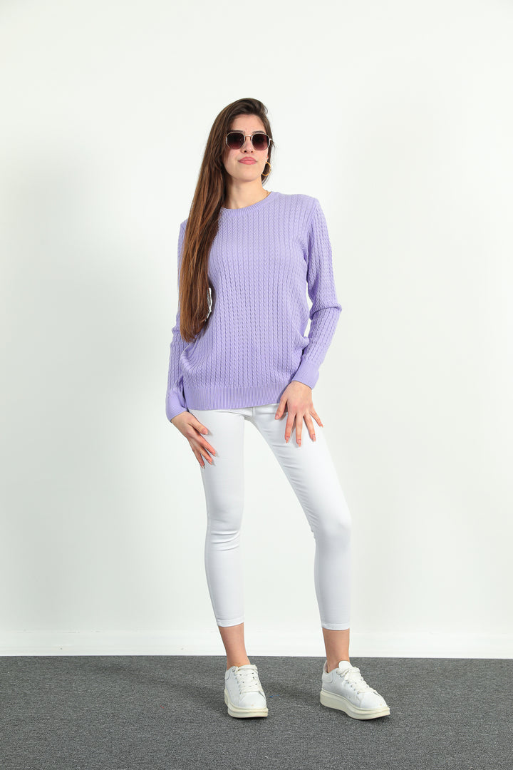 MPL Woman Twisted Knit Sweater 5484 - Durango