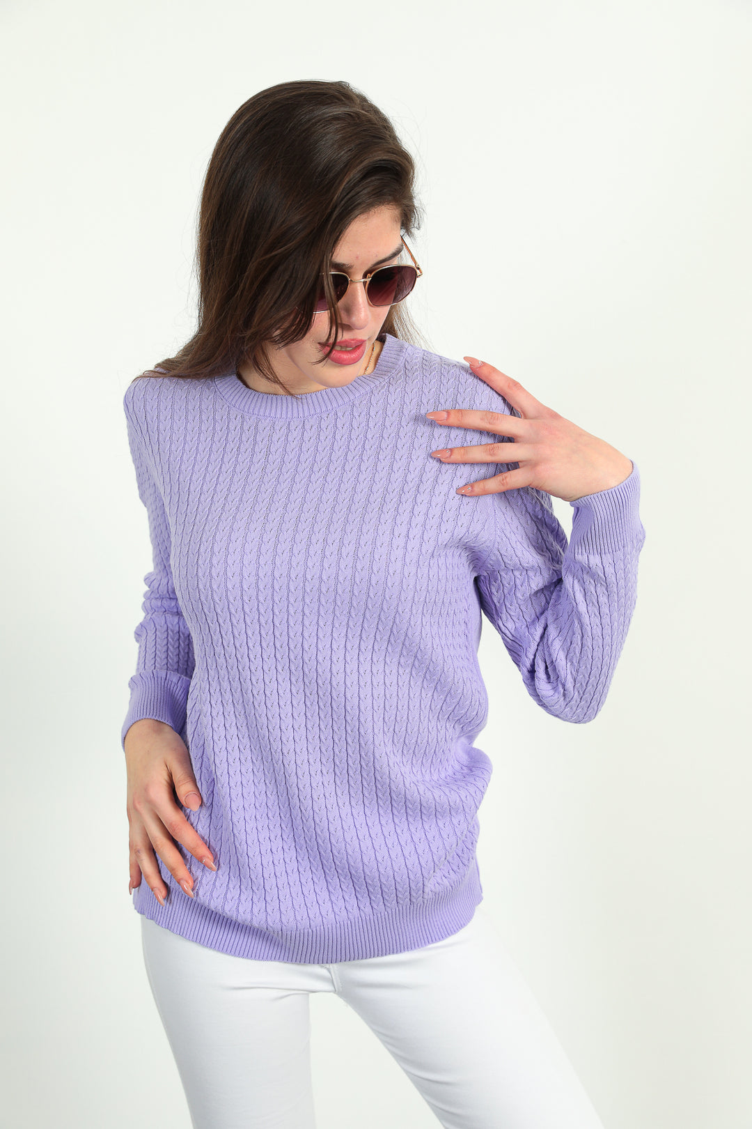 MPL Woman Twisted Knit Sweater 5484 - Durango