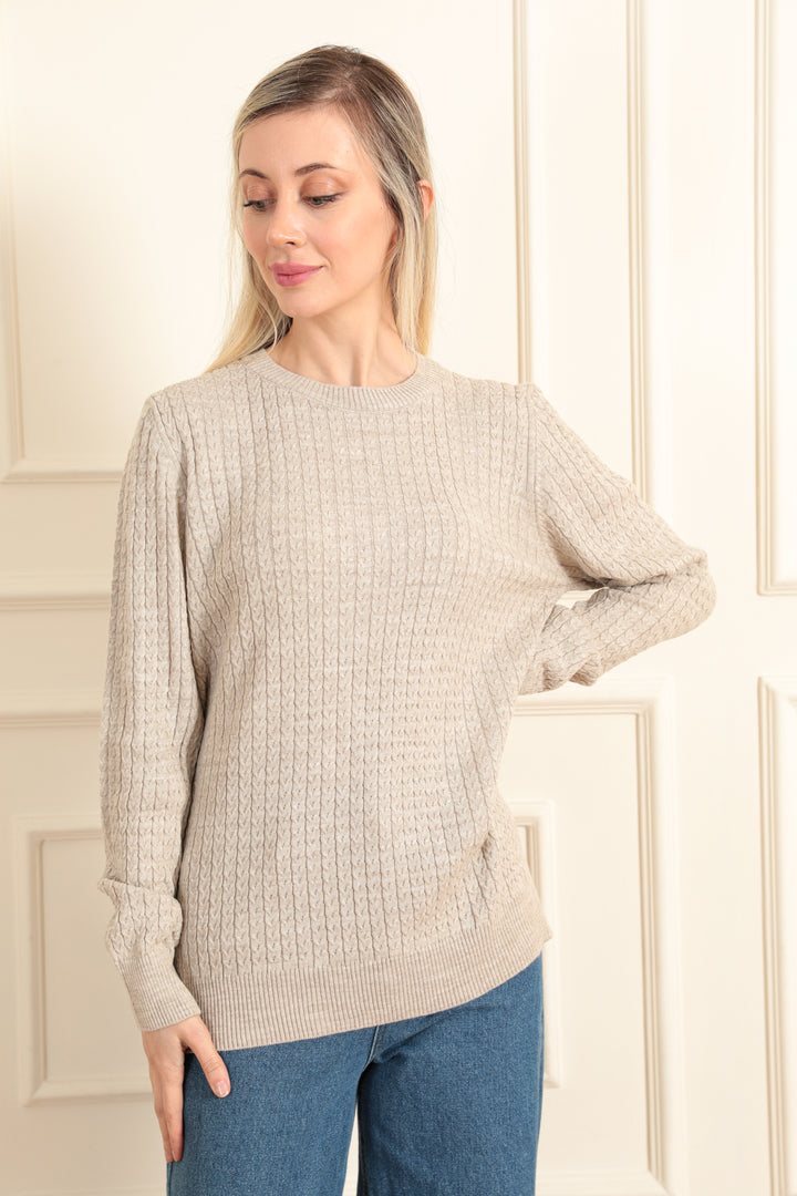 MPL Woman Twisted Knit Sweater 5484 - Temple