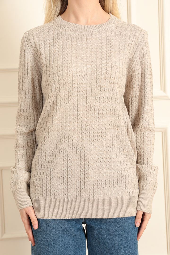 MPL Woman Twisted Knit Sweater 5484 - Temple