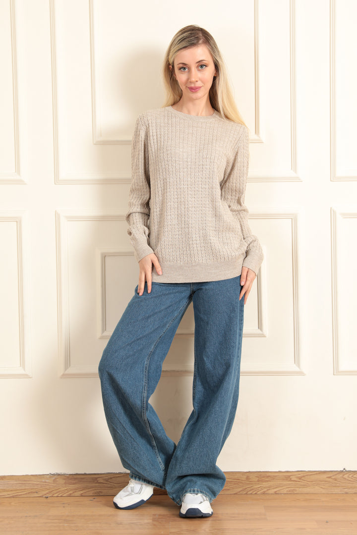 MPL Woman Twisted Knit Sweater 5484 - Temple