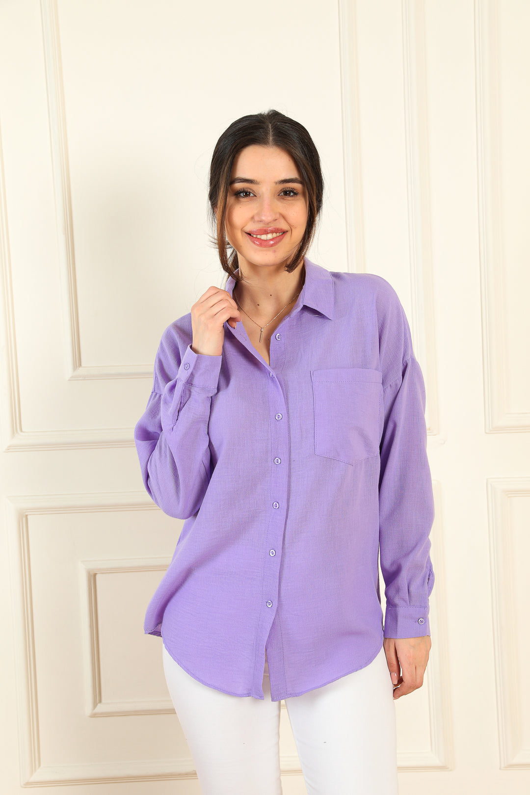 MPL Woman Linen Shirt 20153 - Cassino