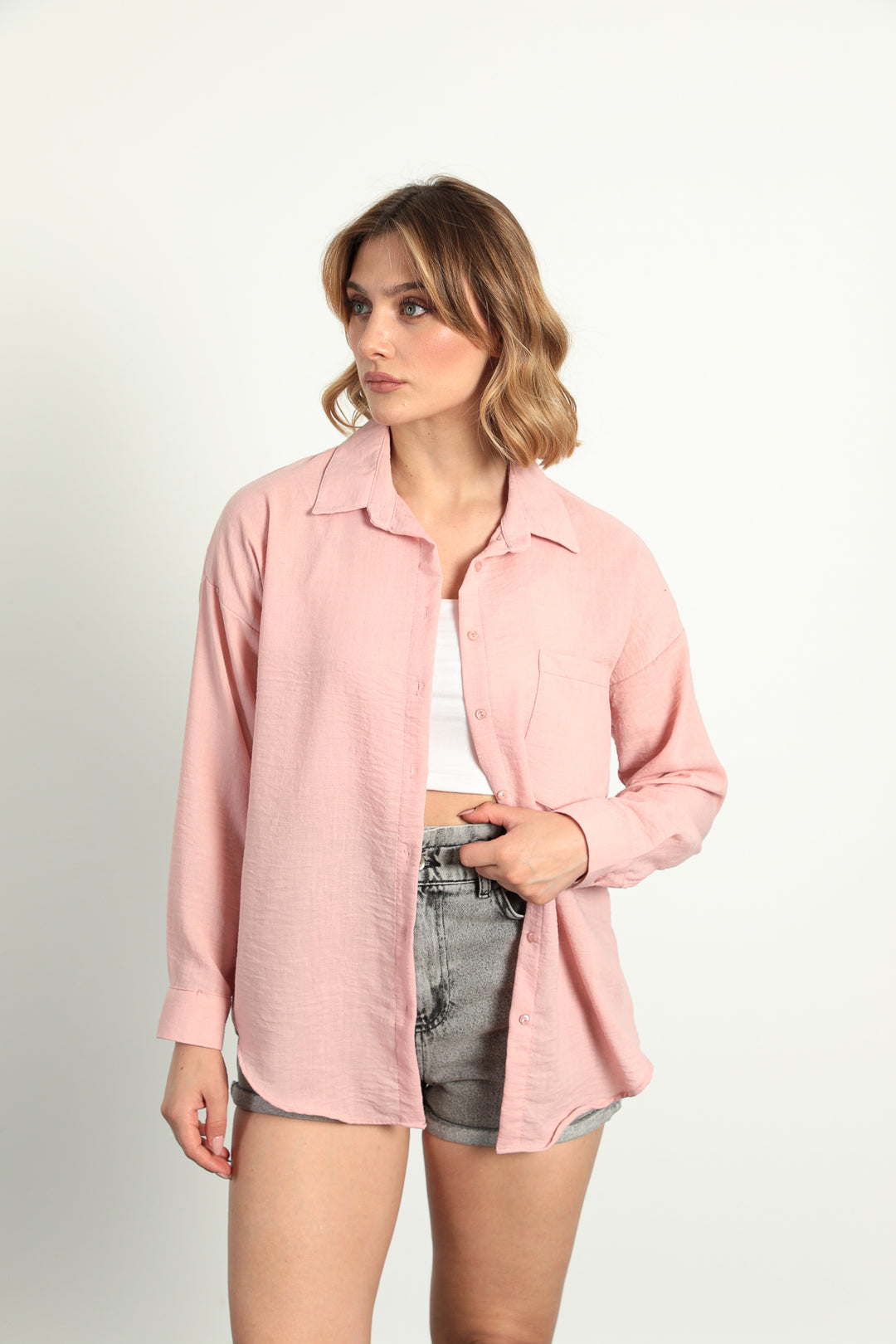MPL Woman Linen Shirt 20153 - Palm Bay