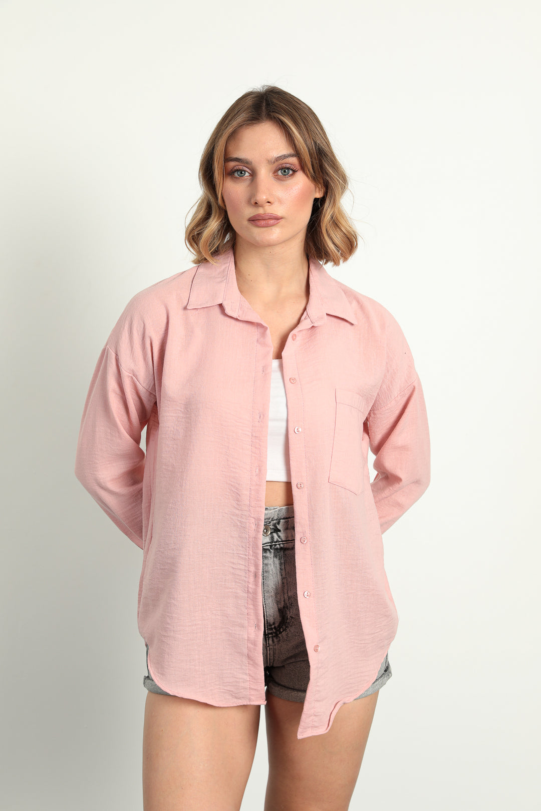 MPL Woman Linen Shirt 20153 - Palm Bay
