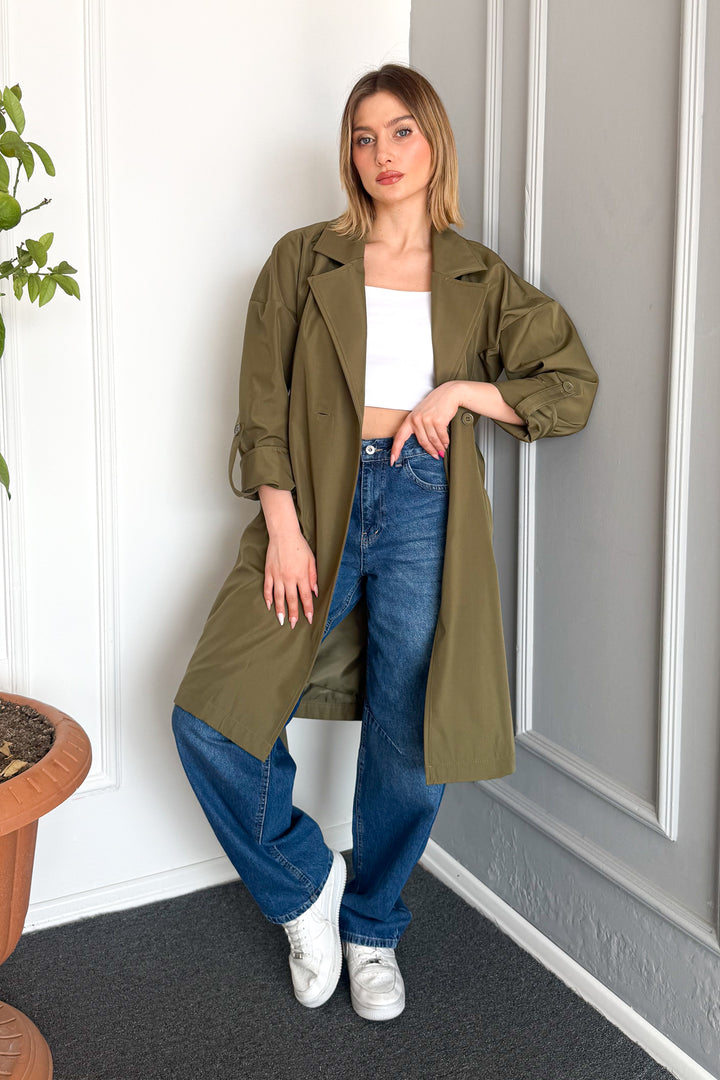 MPL Women's Belted Trench Coat 9104 - Baldwin Park
