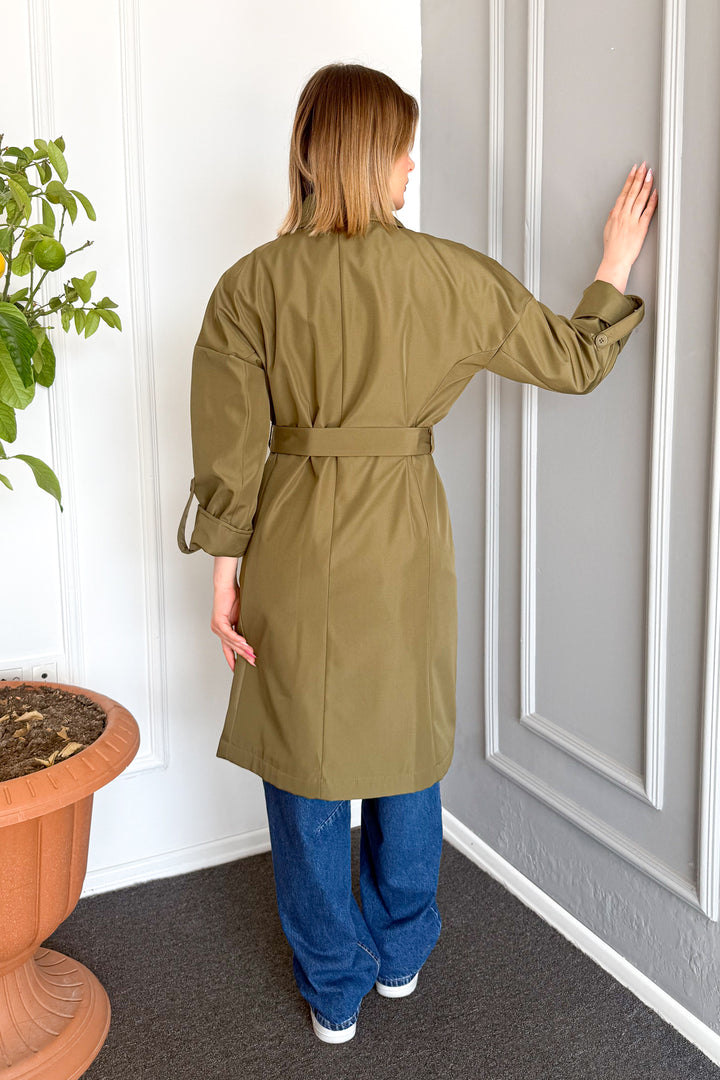 MPL Women's Belted Trench Coat 9104 - Baldwin Park