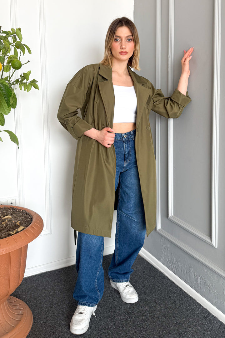MPL Women's Belted Trench Coat 9104 - Baldwin Park