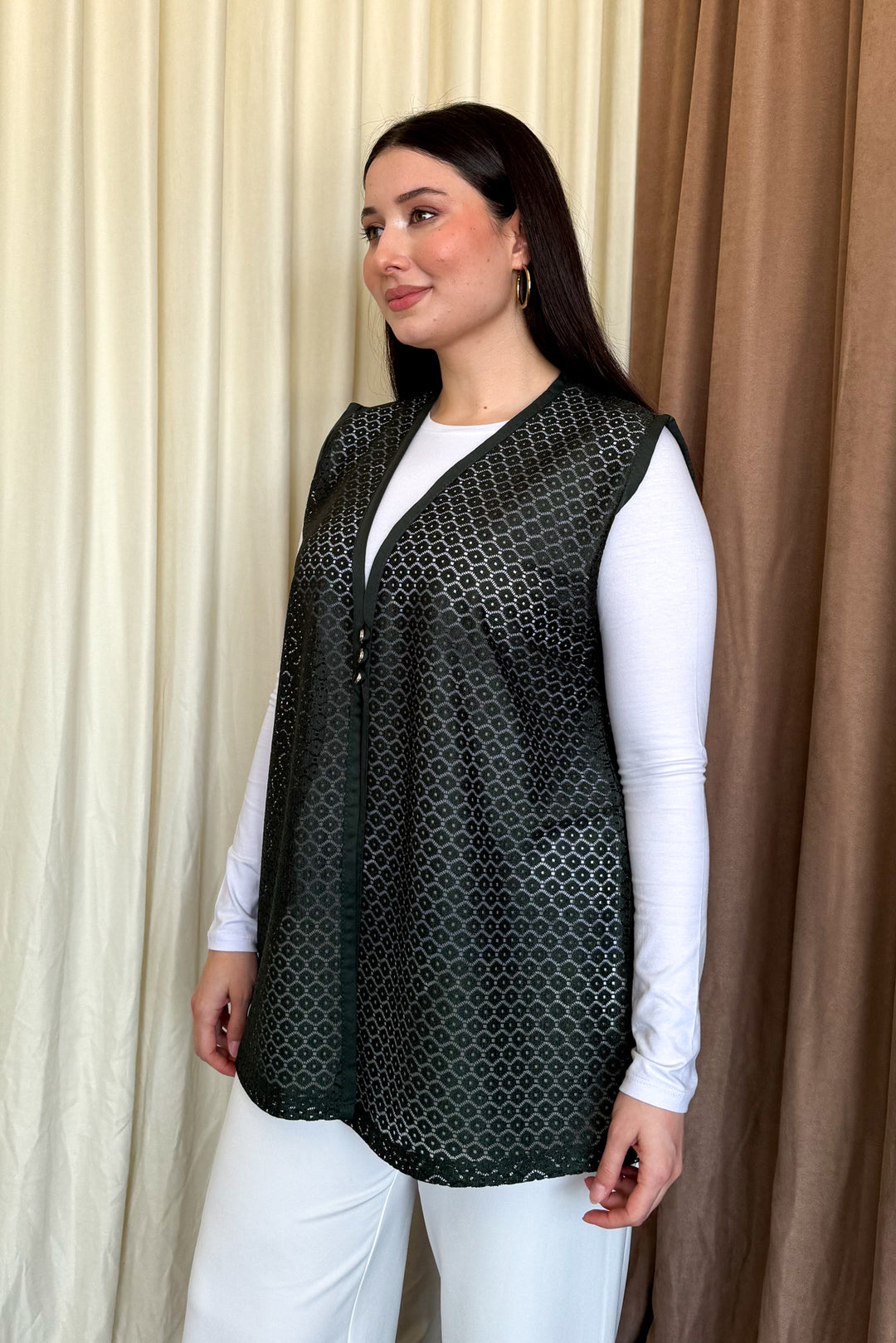 MPL Women's Plus Size Lace Short Vest - Waltham