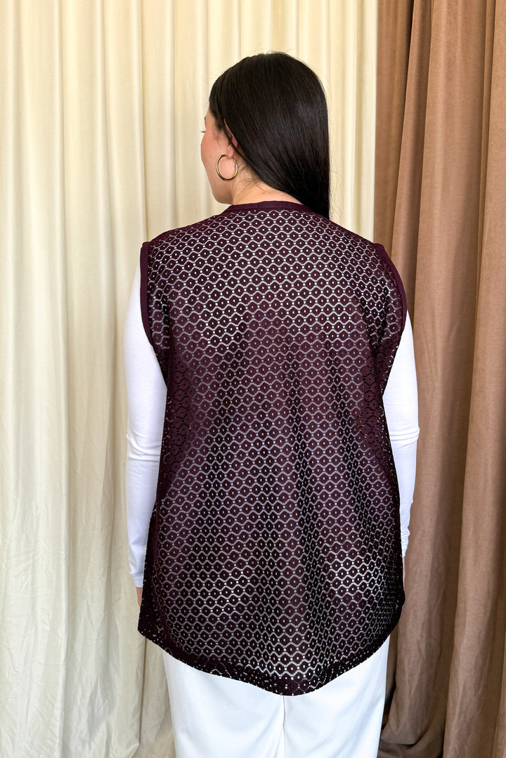 MPL Women's Plus Size Lace Short Vest - Strongsville